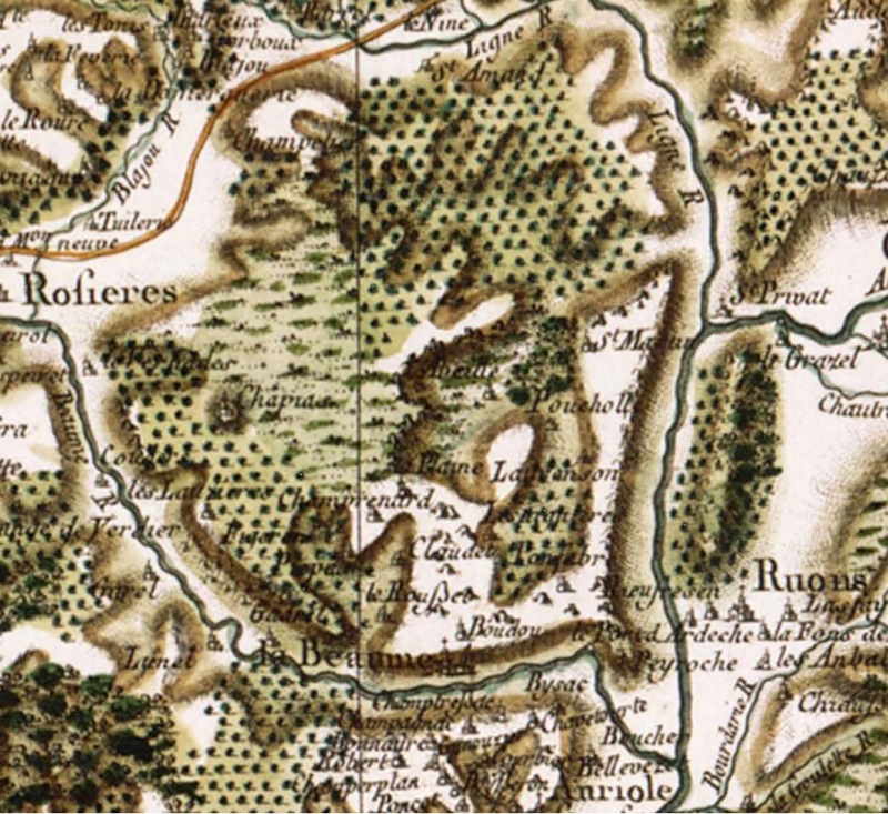 Carte de Cassini, Labeaume carte-cassini-labeaume